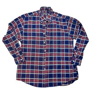 Vintage Nautica Mens Plaid Polo